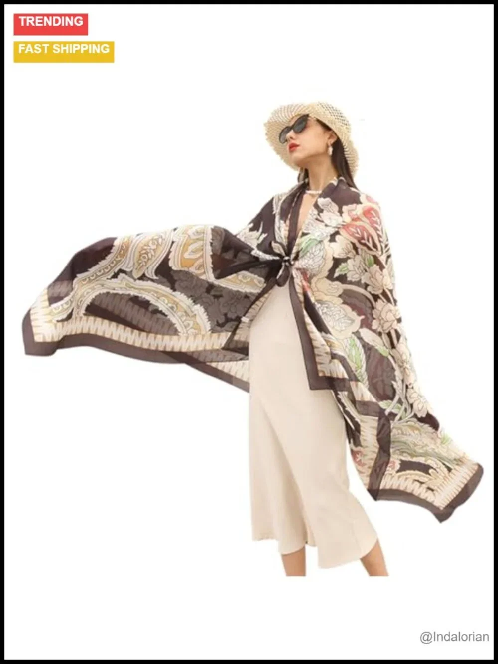 100% Mulberry Silk Pashmina Shawl for Women Oversized Wrap